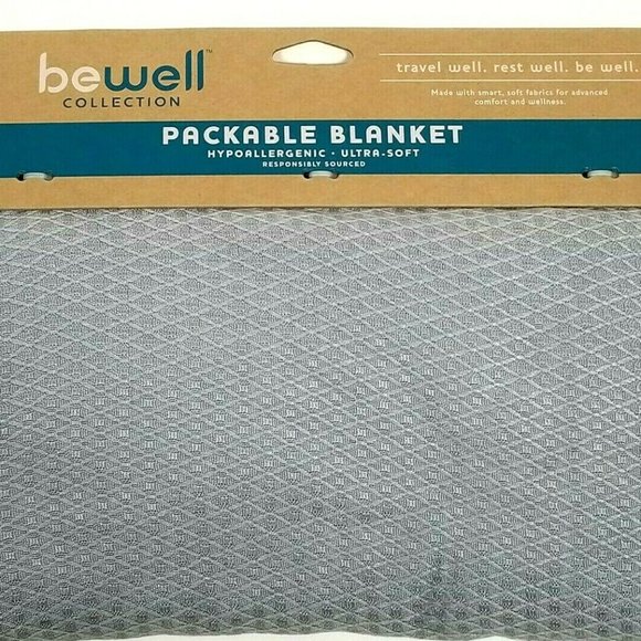 Be Well Travel Blanket with Built-In Pocket - Picture 1 of 5